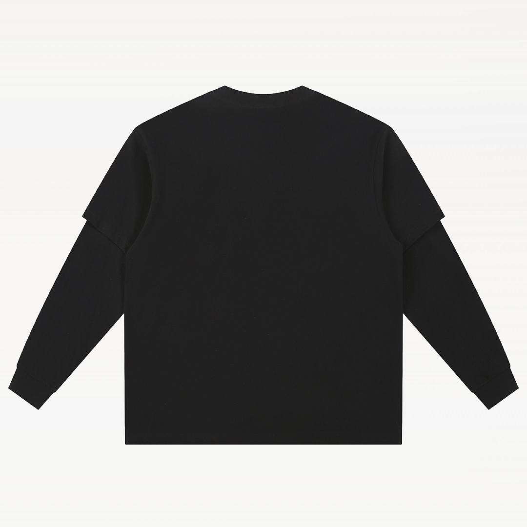 Layered Long Sleeve Oversized Tee
