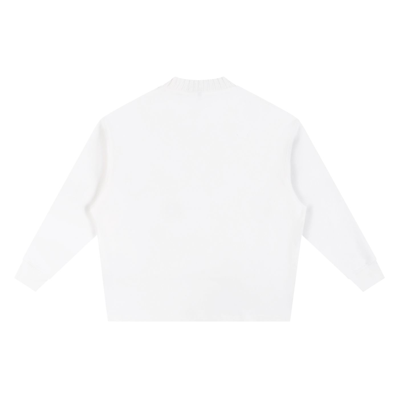 White Knitted AMOUR Oversize Sweatshirt