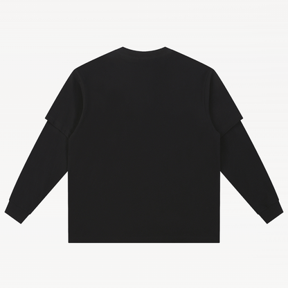 Layered Long Sleeve Oversized Tee