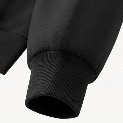 Fleeced Full-Zip Boxy Hoodie