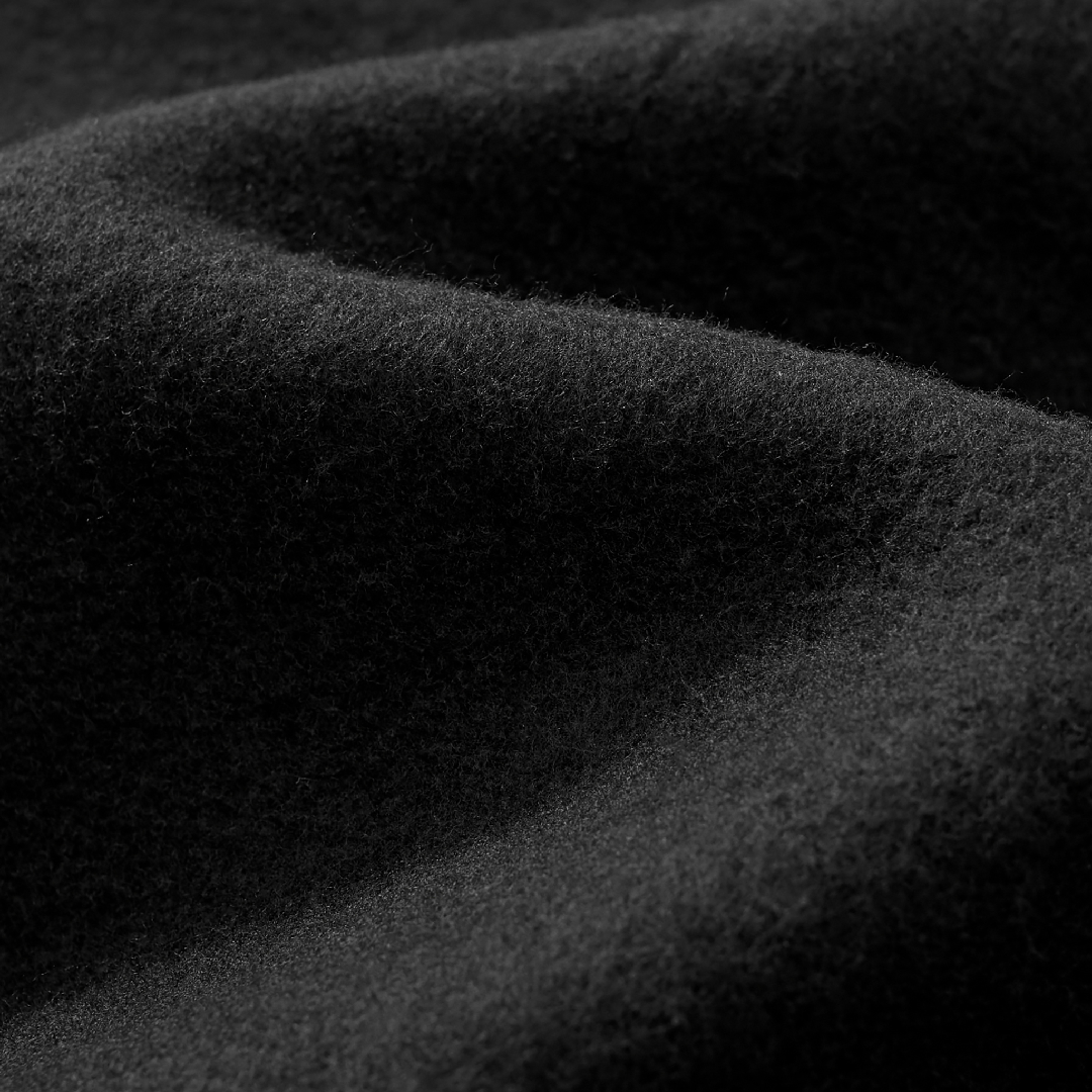 Fleeced Full-Zip Boxy Hoodie