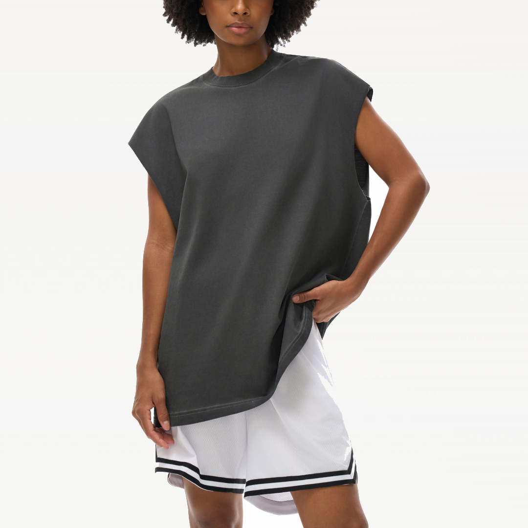 Reverse Washed Signature Back Tank Top