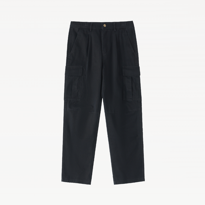 Cotton Elastic-Waist Cargo Pants