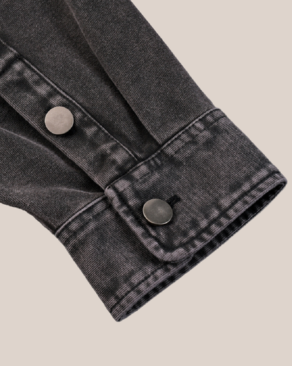 DENIM SIGNATURE BACK VINTAGE JACKET