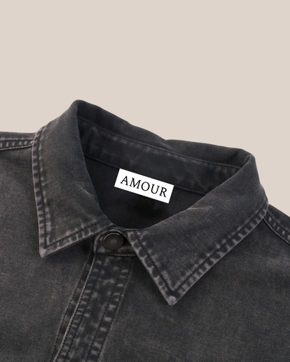 DENIM SIGNATURE BACK VINTAGE JACKET