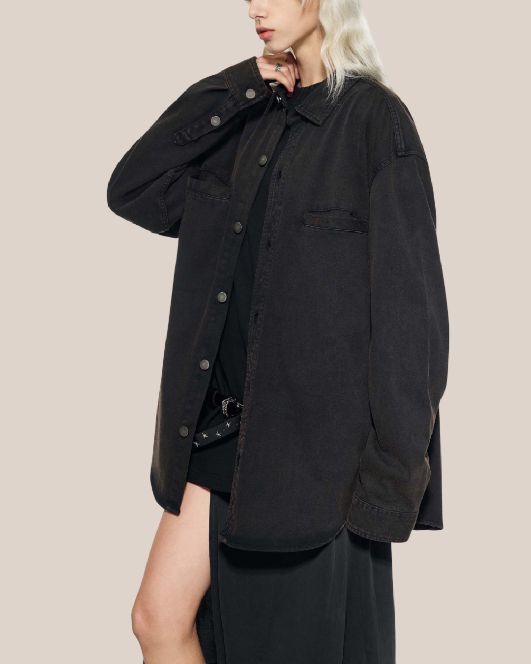 DENIM SIGNATURE BACK VINTAGE JACKET