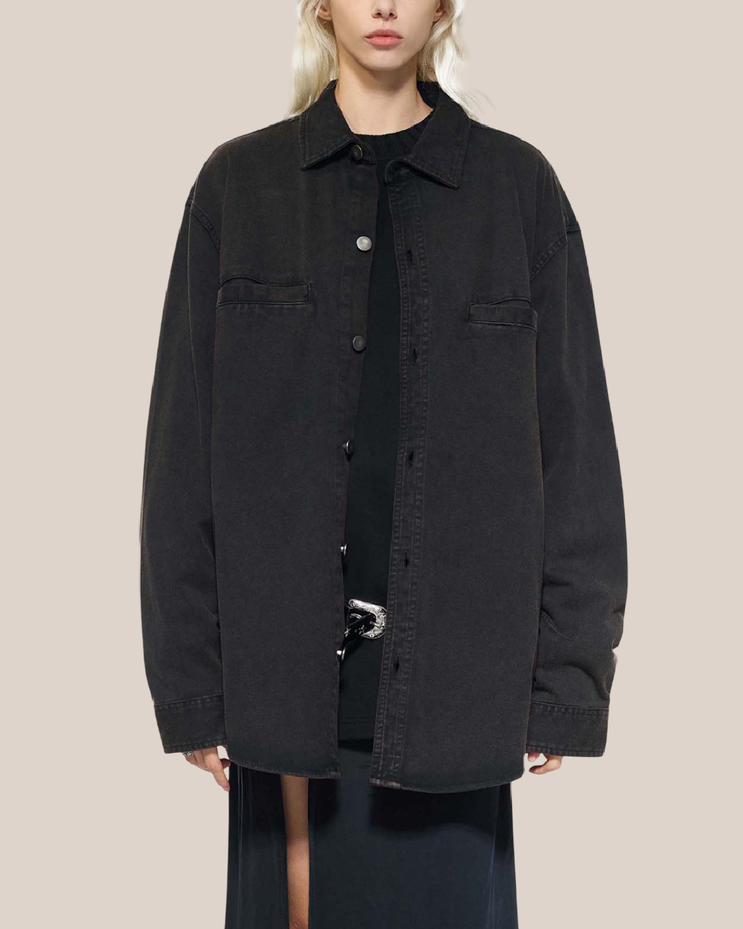 DENIM SIGNATURE BACK VINTAGE JACKET