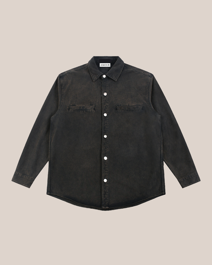 DENIM SIGNATURE BACK VINTAGE JACKET