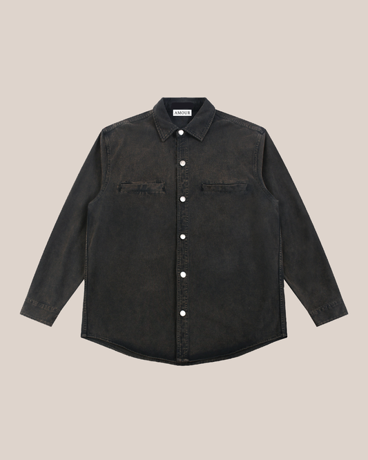 DENIM SIGNATURE BACK VINTAGE JACKET