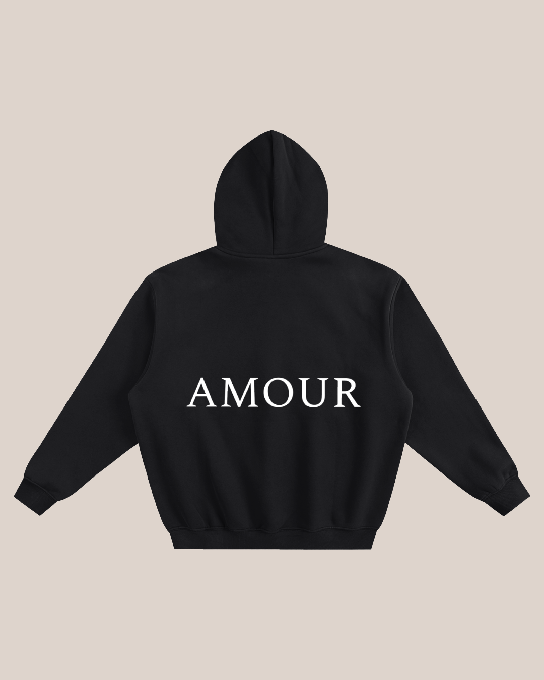 AMOUR SIGNATURE BACK FLEECED HOODIE