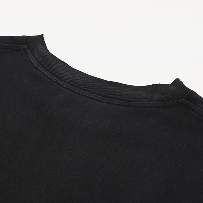 Raw Edge Cotton Sweatshirt