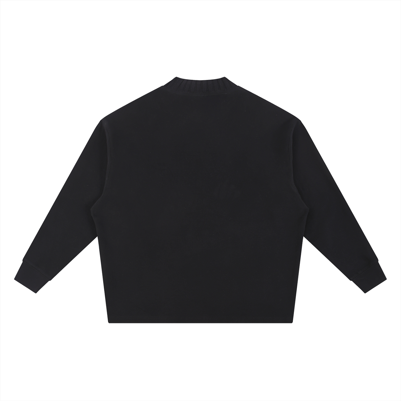 Black Knitted Signature AMOUR Oversize Sweatshirt